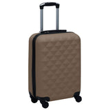 Vidaxl Hard Suitcase Brown