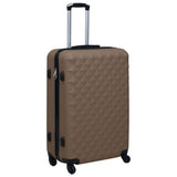 Vidaxl hard suitcase brown