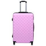 Vidaxl 2-piece hard luggage set pink