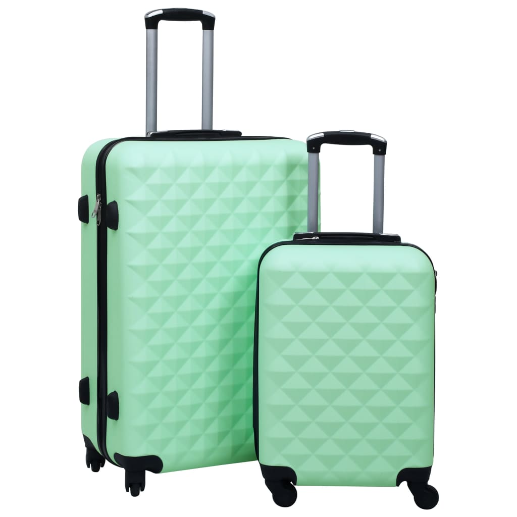 Vidaxl 2-piece hard luggage set mint colored