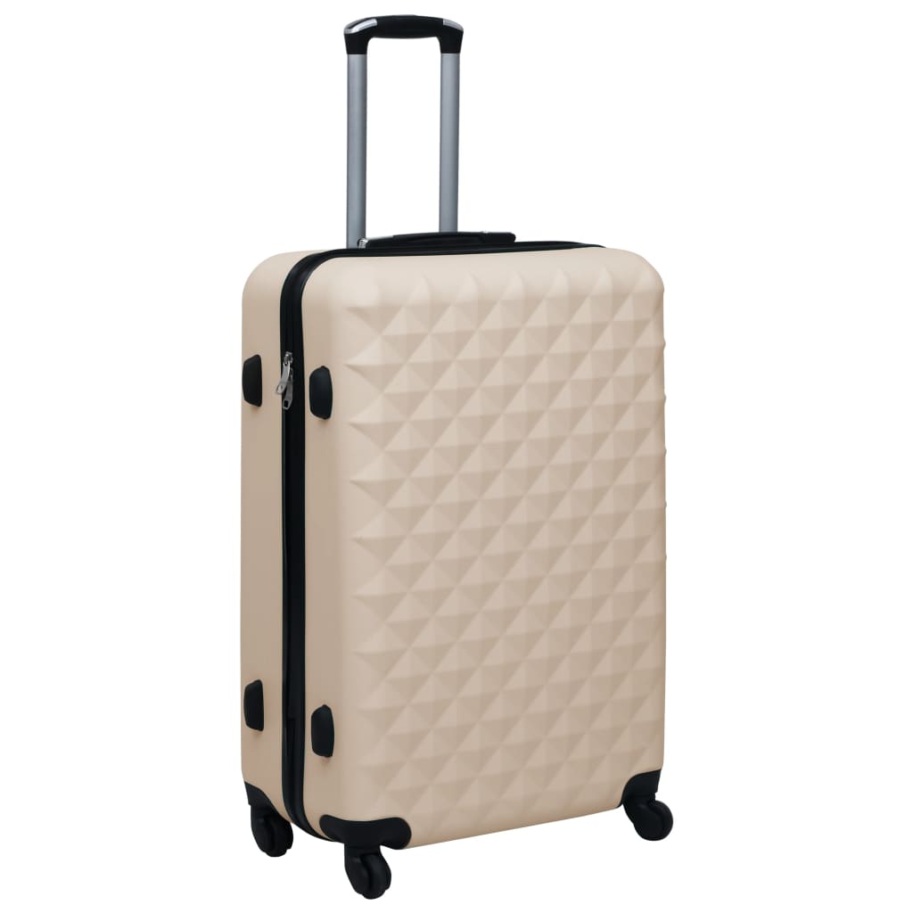 Vidaxl 2-part hard luggage set gold colored