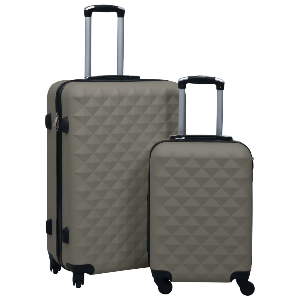 Vidaxl 2-part hard luggage set Anthracite