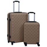 Vidaxl Ensemble de bagages durs en 2 parties bruns