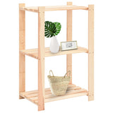 Vidaxl storage racks 3-layer 5 pcs 60x38x90 cm Solid pine 150 kg