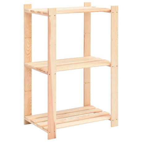 Vidaxl opbergrekken 3-laags 5 st 60x38x90 cm massief grenenhout 150 kg