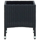 Vidaxl tuintafel 40x40x45 cm poly rattan zwart