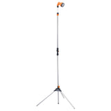 Vidaxl outdoor shower with a tripod 221 cm aluminum