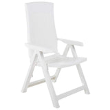 Vidaxl tuinstoelen 2 st verstelbaar kunststof wit