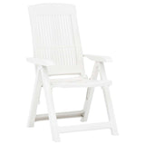 Vidaxl tuinstoelen 2 st verstelbaar kunststof wit