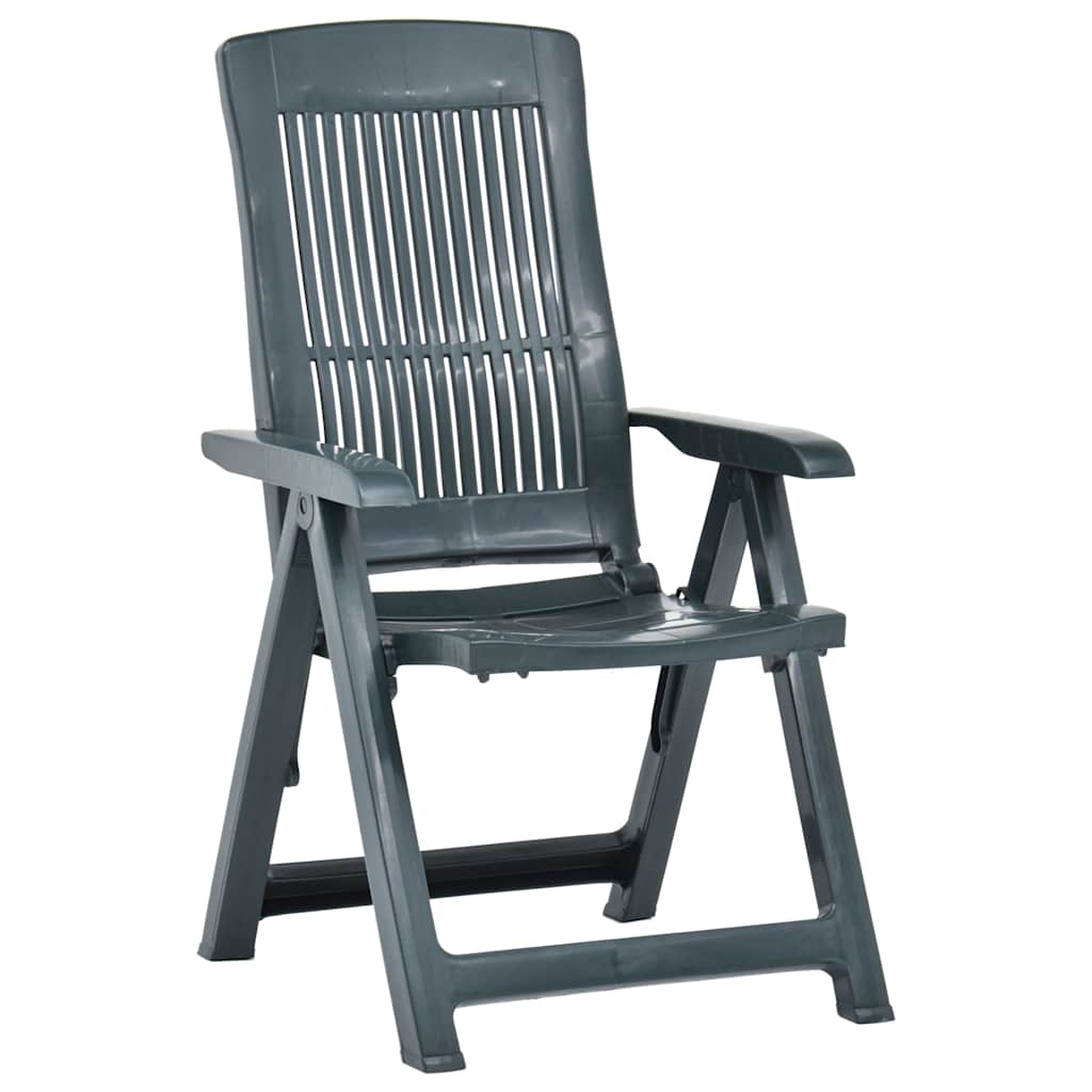 Vidaxl tuinstoelen 2 st verstelbaar kunststof groen