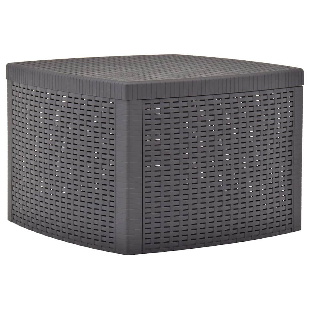 Vidaxl bijzettafel 54x54x36,5 cm kunststof mokka