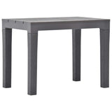 Vidaxl tuintafel met 2 banken kunststof bruin