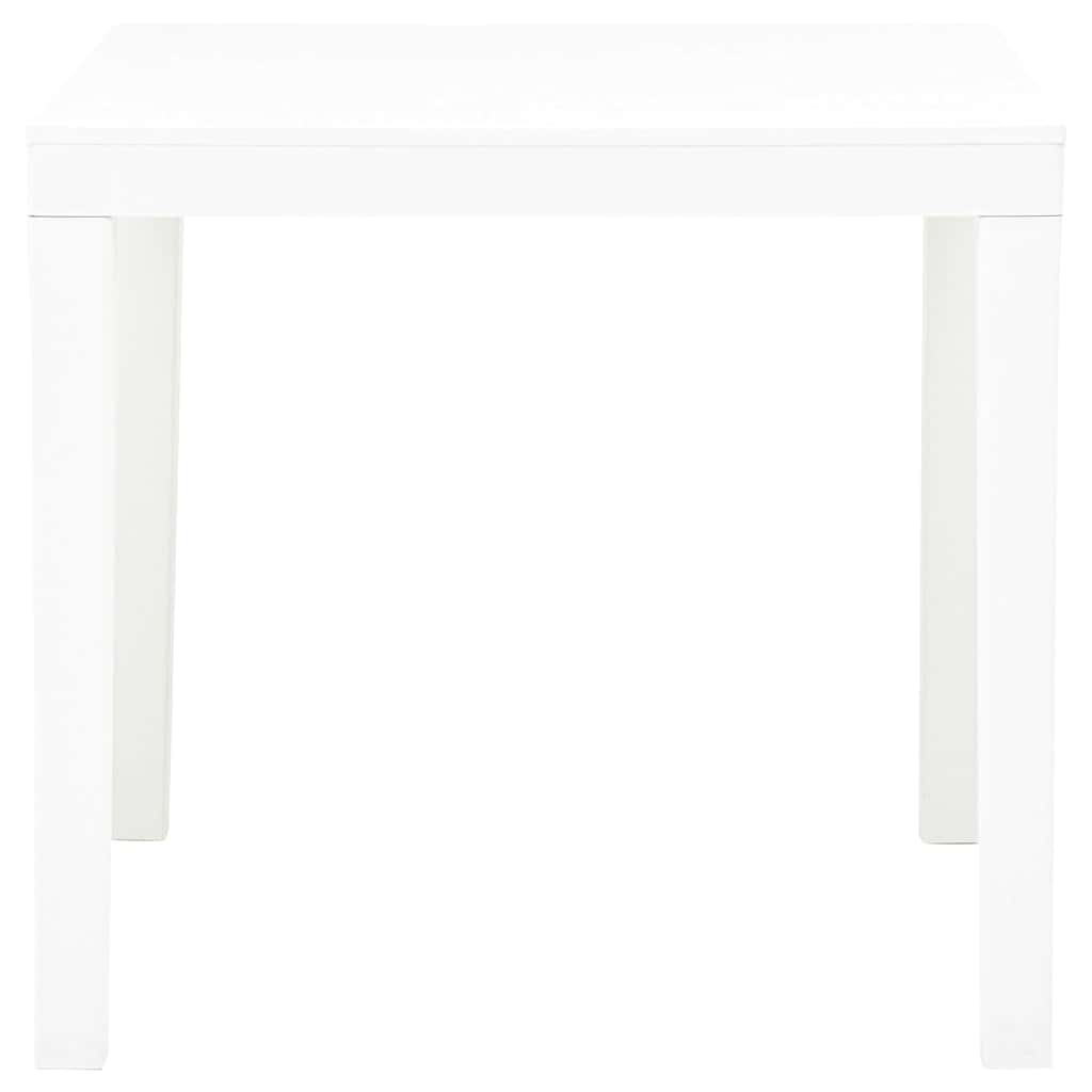 Vidaxl tuintafel 78x78x72 cm kunststof wit
