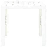 Vidaxl tuintafel 78x78x72 cm kunststof wit