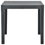 Vidaxl tuintafel 78x78x72 cm kunststof antraciet
