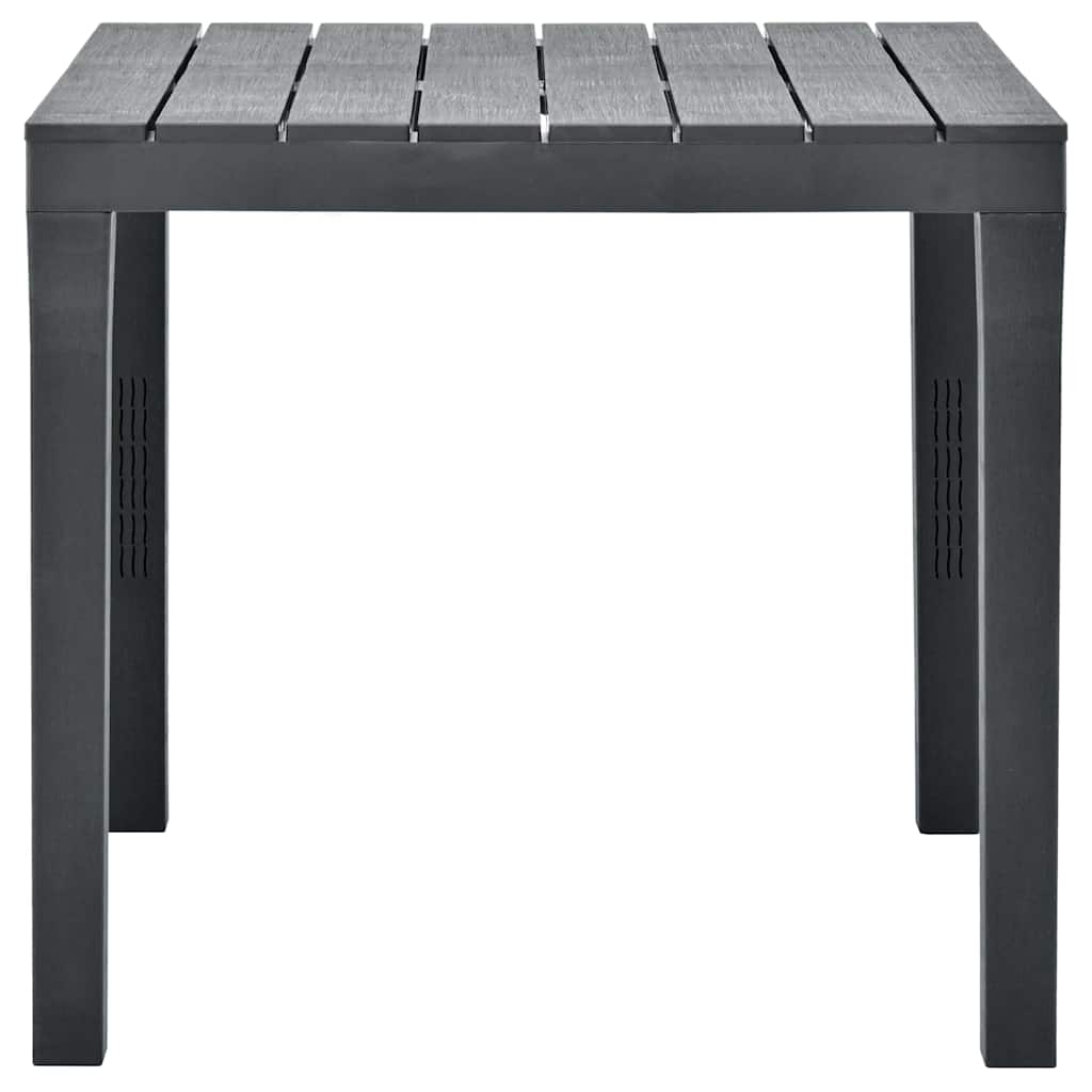Vidaxl tuintafel 78x78x72 cm kunststof antraciet