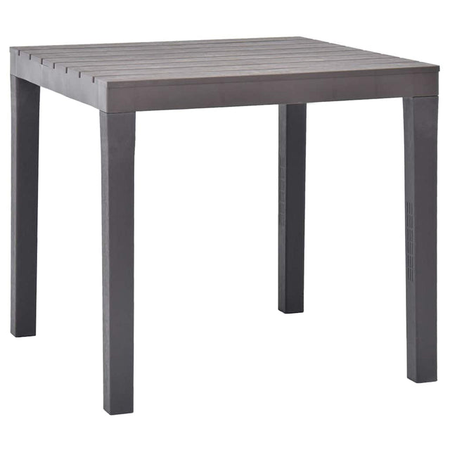 Vidaxl tuintafel 78x78x72 cm kunststof mokka