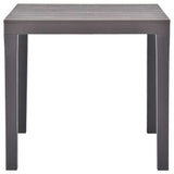 Vidaxl tuintafel 78x78x72 cm kunststof mokka