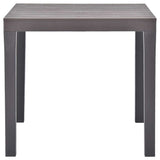 Vidaxl tuintafel 78x78x72 cm kunststof mokka