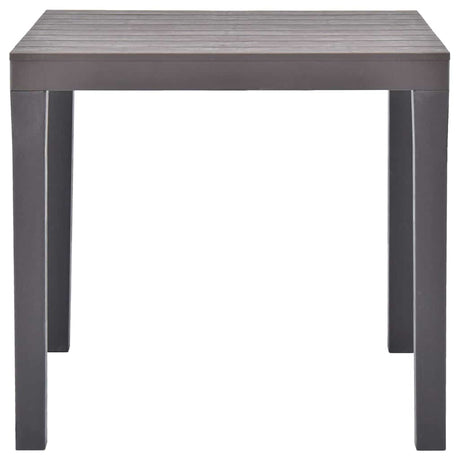 Vidaxl tuintafel 78x78x72 cm kunststof mokka