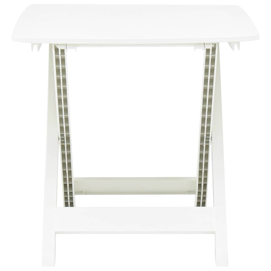 Vidaxl tuintafel inklapbaar 79x72x70 cm kunststof wit
