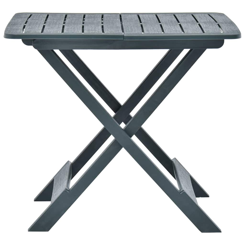 Vidaxl tuintafel inklapbaar 79x72x70 cm kunststof groen