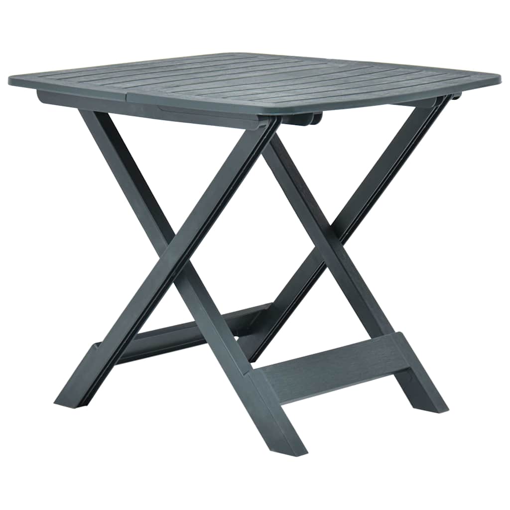 Vidaxl tuintafel inklapbaar 79x72x70 cm kunststof groen