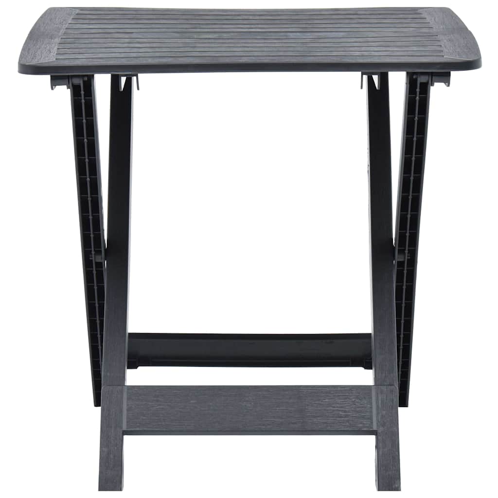 Vidaxl tuintafel inklapbaar 79x72x70 cm kunststof antraciet