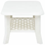 Vidaxl salontafel 90x60x46 cm kunststof wit