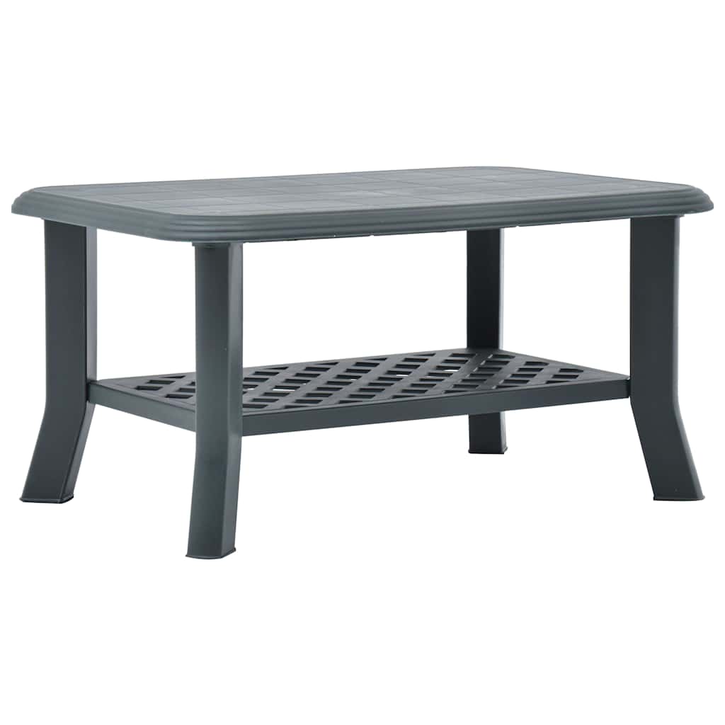 Vidaxl salontafel 90x60x46 cm kunststof groen