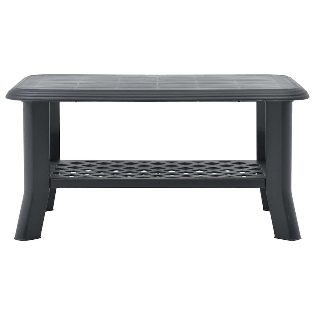Vidaxl salontafel 90x60x46 cm kunststof antraciet