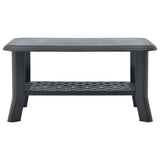 Vidaxl salontafel 90x60x46 cm kunststof antraciet