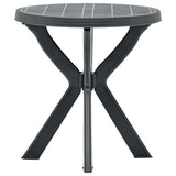 Vidaxl bistrotafel ø70 cm kunststof antraciet