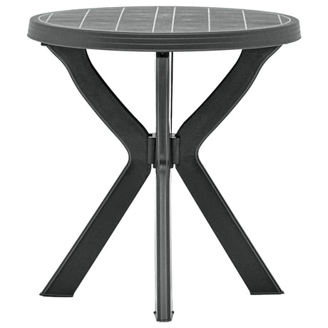 Vidaxl bistrotafel ø70 cm kunststof antraciet