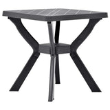 Vidaxl bistrotafel 70x70x72 cm kunststof antraciet