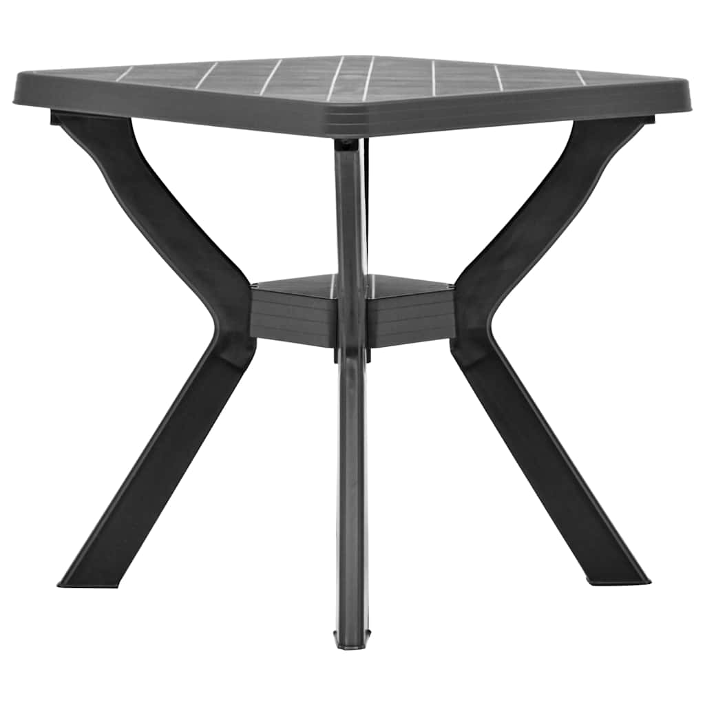 Vidaxl bistrotafel 70x70x72 cm kunststof antraciet