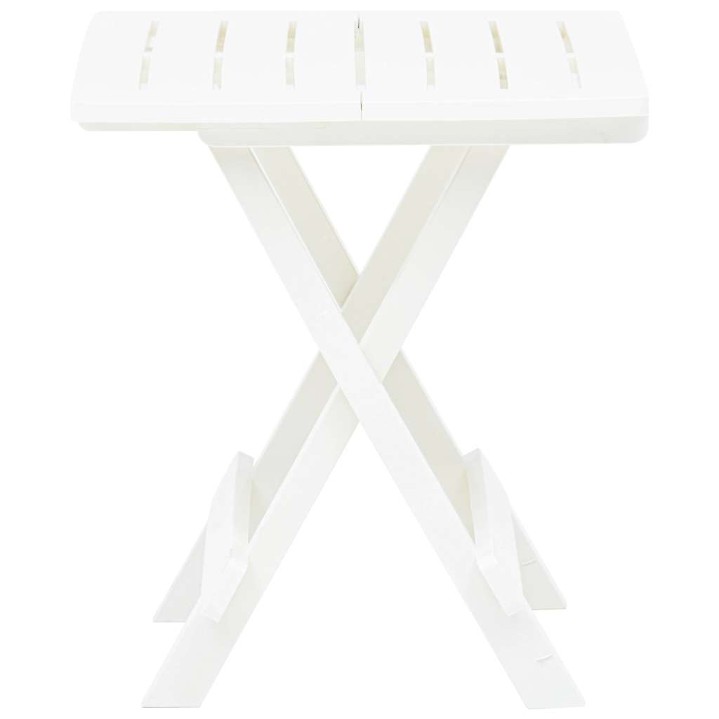 Vidaxl tuintafel inklapbaar 45x43x50 cm kunststof wit