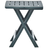Vidaxl tuintafel inklapbaar 45x43x50 cm kunststof groen