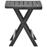 Vidaxl tuintafel inklapbaar 45x43x50 cm kunststof antraciet