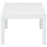 Vidaxl tuintafel 78x55x38 cm kunststof wit