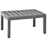 Vidaxl tuintafel 78x55x38 cm kunststof mokkakleurig