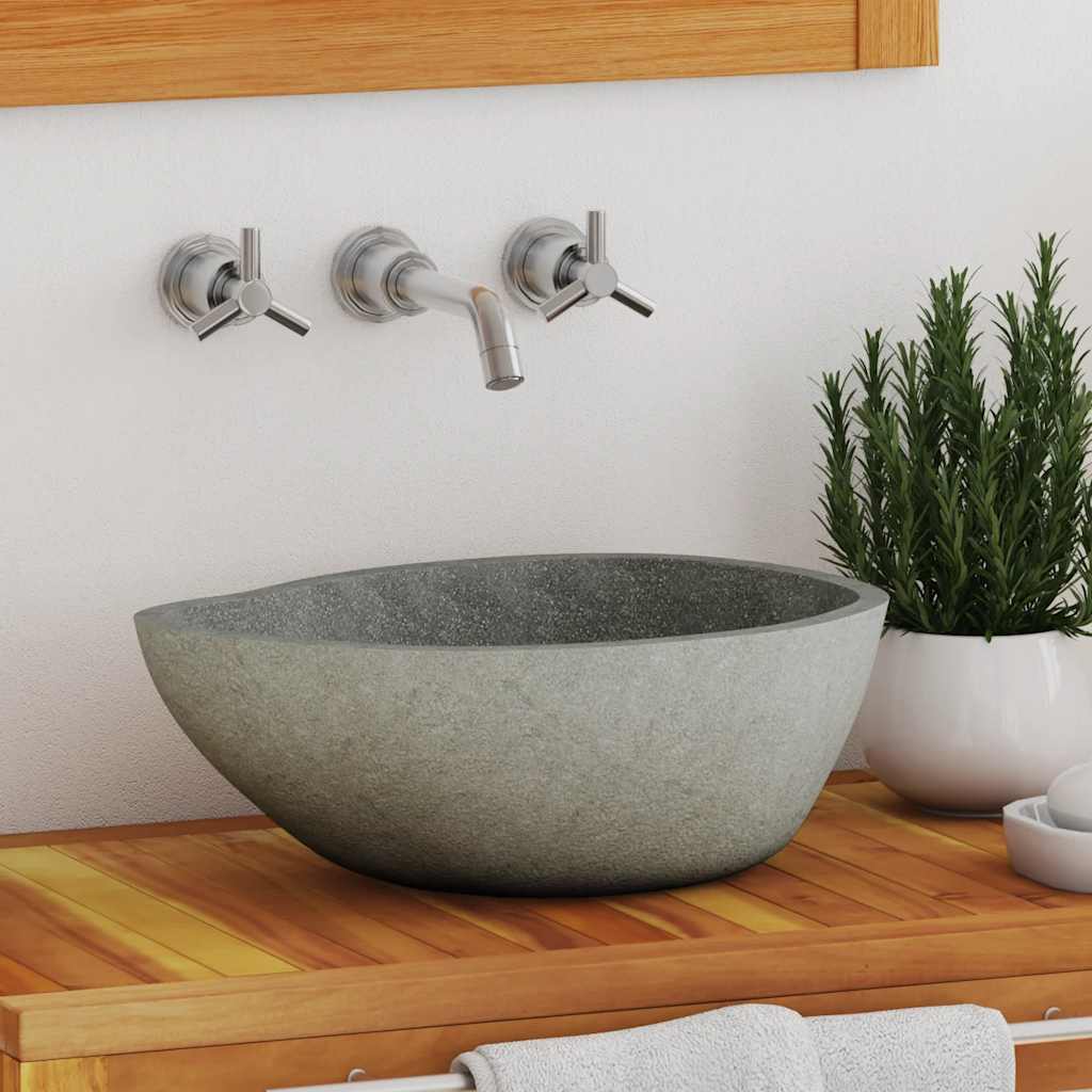 BIDAXL WASHBASIN Oval (37-46) X (29-36) cm River Stone