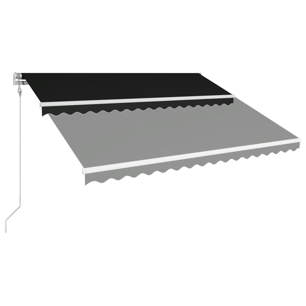 Vidaxl Luifel étend automatiquement l'anthracite de 400x300 cm