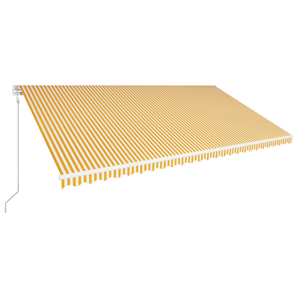 Vidaxl Luifel automatically extends 600x300 cm yellow and white