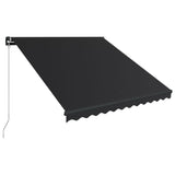 Vidaxl Luifel extensible manuellement avec l'anthracite LED 300x250 cm