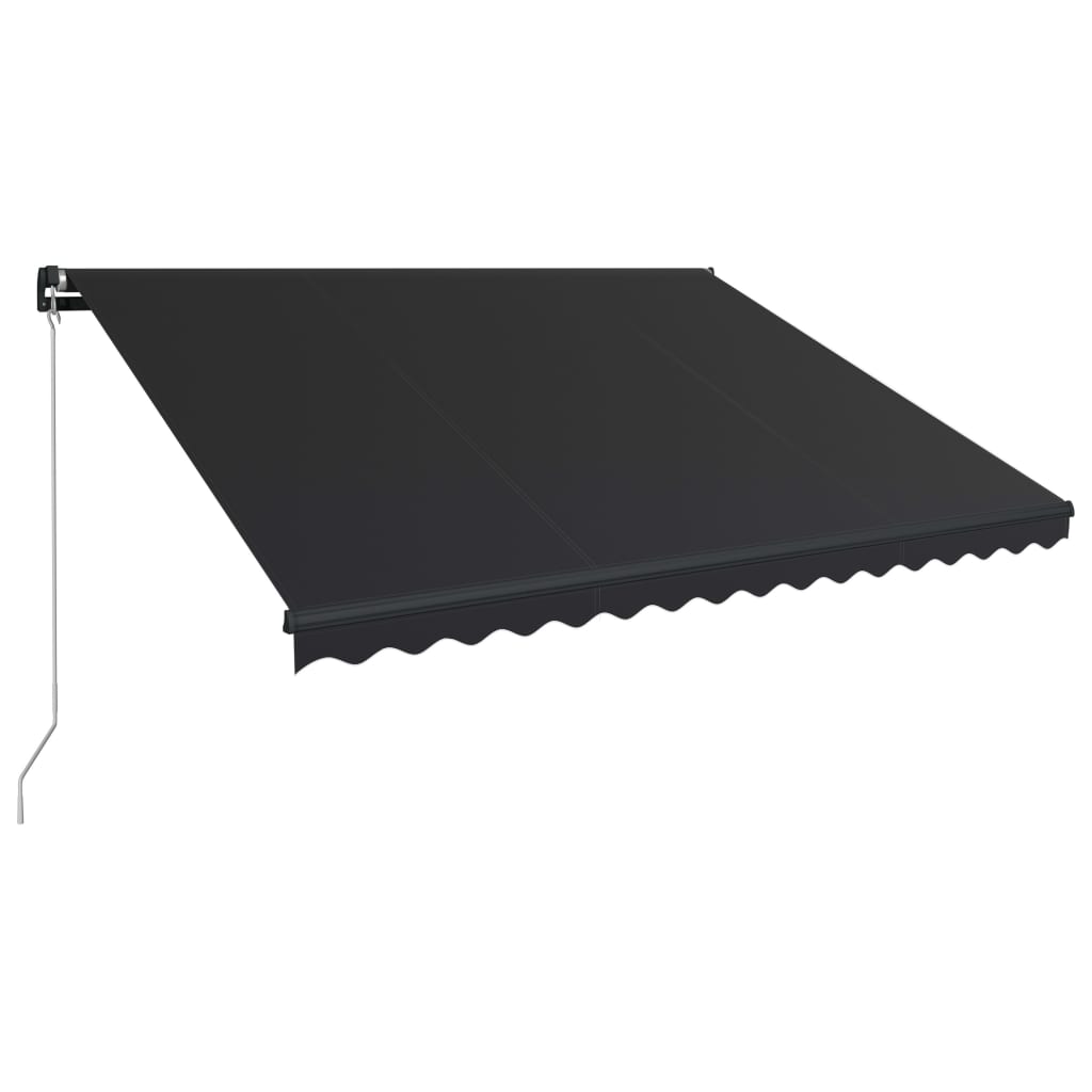 Vidaxl Luifel extensible manuellement avec l'anthracite LED 400x300 cm