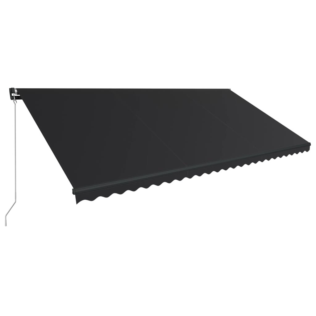 Bidaxl Luifel manuellt utdragbar med LED 600x300 cm Anthracite