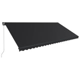 Vidaxl Luifel se puede extender manualmente con antracita LED 600x300 cm