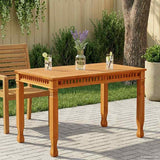 Vidaxl tuintafel 120x65x80 cm massief teakhout