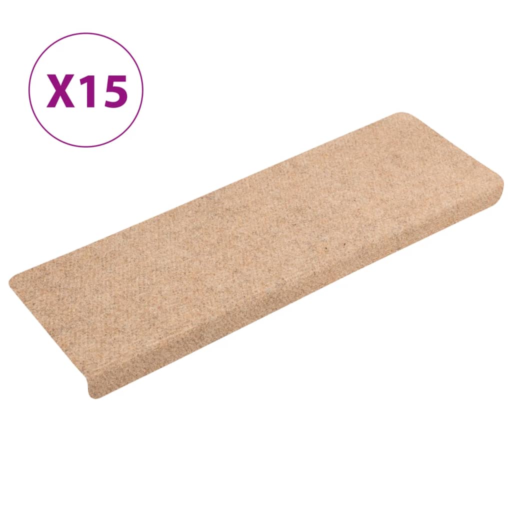 Esteras de escalera de Vidaxl 15 ST 65x21x4 CM REMINEA DE CELIENTES